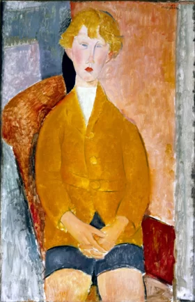 Boy in Short Pants 1918 by Amedeo Modigliani Boy in Short Pants 1918 by Amedeo Modigliani