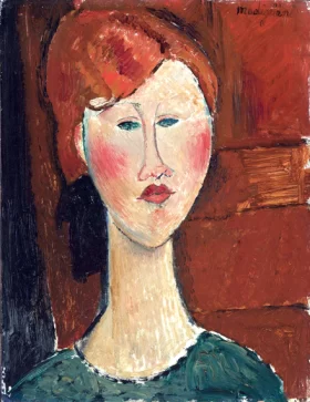 Femme Aux Cheveux Rouges 1917 by Amedeo Modigliani Femme Aux Cheveux Rouges 1917 by Amedeo Modigliani