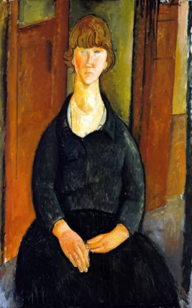 Flower Vendor 1919 by Amedeo Modigliani Flower Vendor 1919 by Amedeo Modigliani