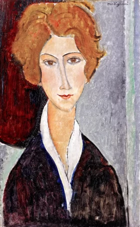 Portrait De Femme 1917 by Amedeo Modigliani Portrait De Femme 1917 by Amedeo Modigliani