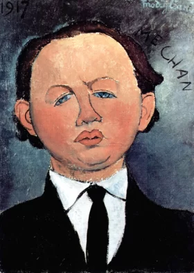 Portrait of Mechan 1917 by Amedeo Modigliani Portrait of Mechan 1917 by Amedeo Modigliani