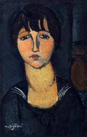 Woman in a Sailor Shirt 1916 by Amedeo Modigliani