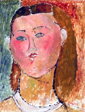 Fillette à La Chevelure 1915 by Amedeo Modigliani