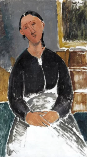 La Fantesca 1915 by Amedeo Modigliani La Fantesca 1915 by Amedeo Modigliani