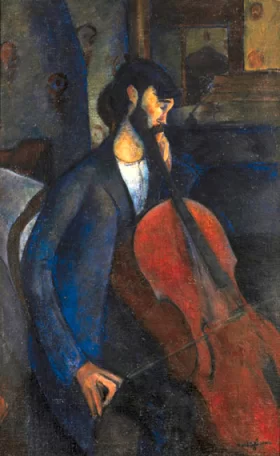Le Violoncelliste 1909 by Amedeo Modigliani Le Violoncelliste 1909 by Amedeo Modigliani