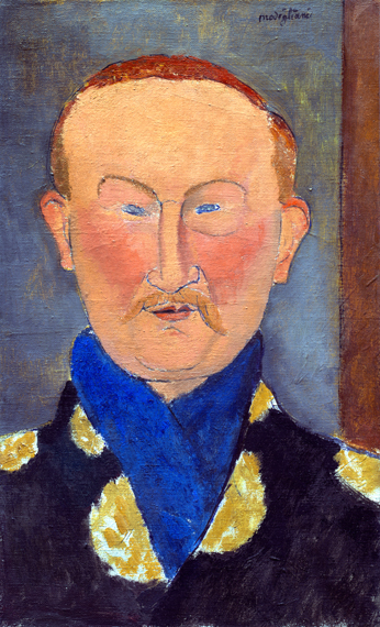 Léon Bakst 1917 by Amedeo Modigliani, oil painting reproduction on canvas Léon Bakst 1917 by Amedeo Modigliani