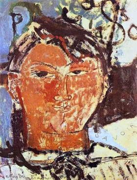 Portrait of Pablo Picasso 1915 by Amedeo Modigliani Portrait of Pablo Picasso 1915 by Amedeo Modigliani