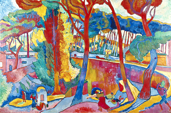 The Turning Road L’Estaque by André Derain, oil painting reproduction on canvas The Turning Road L'Estaque by André Derain