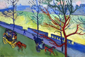 Londres- Le Quai Victoria by André Derain Londres- Le Quai Victoria by André Derain