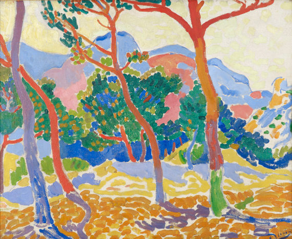 Les arbres (The Trees) by André Derain, oil painting reproduction on canvas Les arbres (The Trees) by André Derain