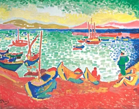 Bateaux dans le Port de Collioure by André Derain Bateaux dans le Port de Collioure by André Derain