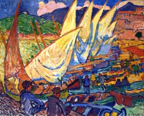 Fishing boats Collioure by André Derain Fishing boats Collioure by André Derain