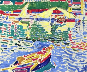 Barques au port de Collioure by André Derain Barques au port de Collioure by André Derain