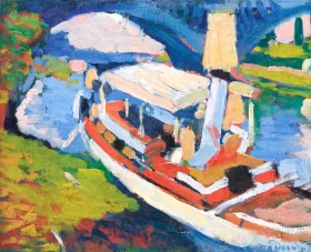 Bateau sur La Seine, environs de Paris by André Derain Bateau sur La Seine, environs de Paris by André Derain
