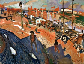 The Bridge at Le Pecq by André Derain The Bridge at Le Pecq by André Derain