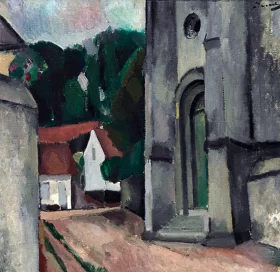 L'église de Crécy-en-Brie by André Derain L'église de Crécy-en-Brie by André Derain
