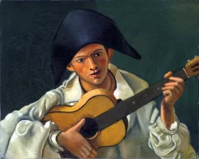Buste d'arlequin à la guitare by André Derain Buste d'arlequin à la guitare by André Derain