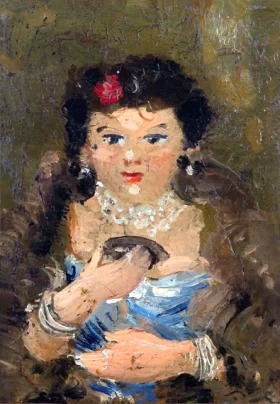 Femme au loup en buste by André Derain