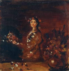 Woman with bouquets by André Derain Woman with bouquets by André Derain