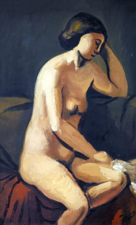 Femme nue au coussin rouge by André Derain Femme nue au coussin rouge by André Derain