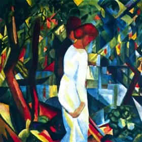 Couple In The Forest by August Macke Couple In The Forest by August Macke