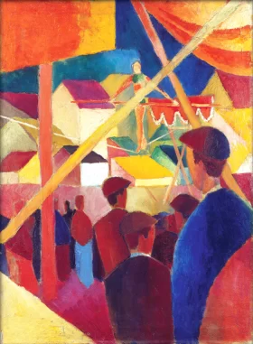 Tightrope Walker (1914) by August Macke