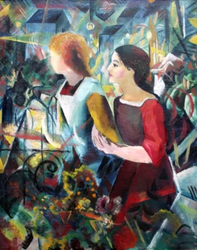 Two Girls by August Macke
