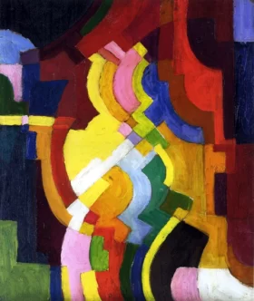 Colored Shapes Iii by August Macke Colored Shapes Iii by August Macke