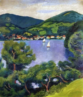 View From The Tegernsee by August Macke