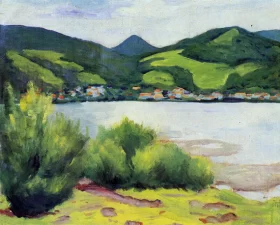 Tegernsee Landscape by August Macke