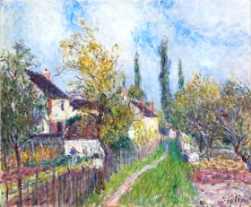 アルフレッド・シスレーL'ALLEE DES PEUPLIERS A MORET Fichier:Allée des peupliers de Moret by Sisley (Yamagata