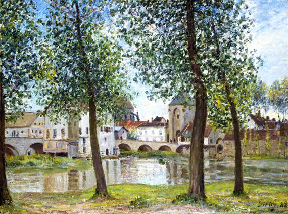 Pont de Moret Sur Loing by Alfred Sisley