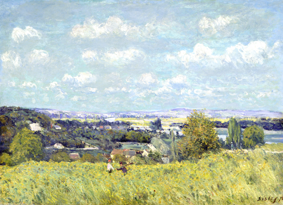 The Valley of the Seine at Saint Cloud by Alfred Sisley