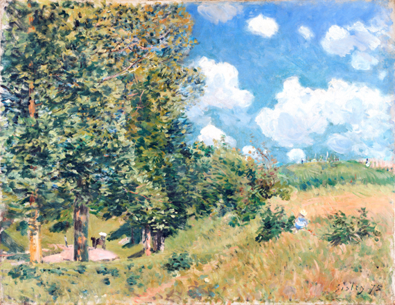 The Road from Versailles to Saint, Germain by Alfred Sisley, oil painting reproduction on canvas The Road from Versailles to Saint, Germain by Alfred Sisley