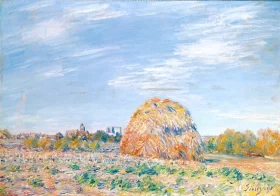 Meule sur les bords du Loing 1890 by Alfred Sisley