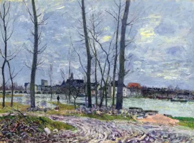 L'inondation à Moret Sur Loing by Alfred Sisley L'inondation à Moret Sur Loing by Alfred Sisley