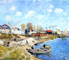 Sand On The Quayside Port Marly by Alfred Sisley Sand On The Quayside Port Marly by Alfred Sisley