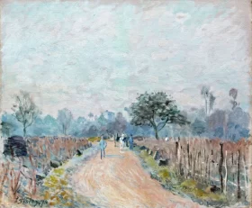 Chemin de Prunay à Bougival by Alfred Sisley