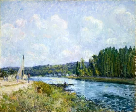 The Banks of the Oise by Alfred Sisley The Banks of the Oise by Alfred Sisley