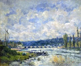The Bridge at Sèvres by Alfred Sisley The Bridge at Sèvres by Alfred Sisley