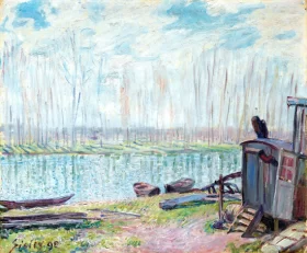 Bords Du Loing by Alfred Sisley Bords Du Loing by Alfred Sisley