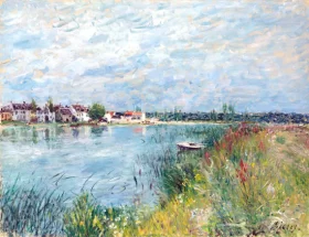 La Berge à Saint Mammès by Alfred Sisley La Berge à Saint Mammès by Alfred Sisley