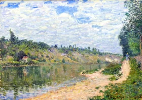 Les Coteaux de La Celle vus de Saint-Mammès, aprés-midi de sptembre 1884 by Alfred Sisley Les Coteaux de La Celle vus de Saint-Mammès, aprés-midi de sptembre 1884 by Alfred Sisley