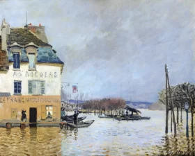 The Flood at Port Marly by Alfred Sisley