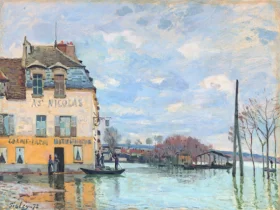 Flood at Port-Marly 1872 by Alfred Sisley