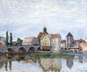 Moret Sur Loing, temps Gris by Alfred Sisley Moret Sur Loing, temps Gris by Alfred Sisley