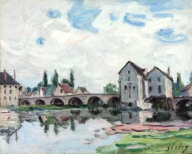 Moret Sur Loing by Alfred Sisley Moret Sur Loing by Alfred Sisley