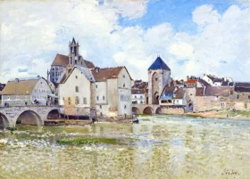 Le Pont de Moret, 1888 by Alfred Sisley