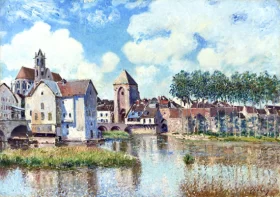 Moret Sur Loing by Alfred Sisley
