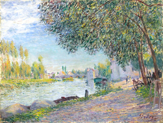 The Bridge of Moret, Evening, 1884 by Alfred Sisley